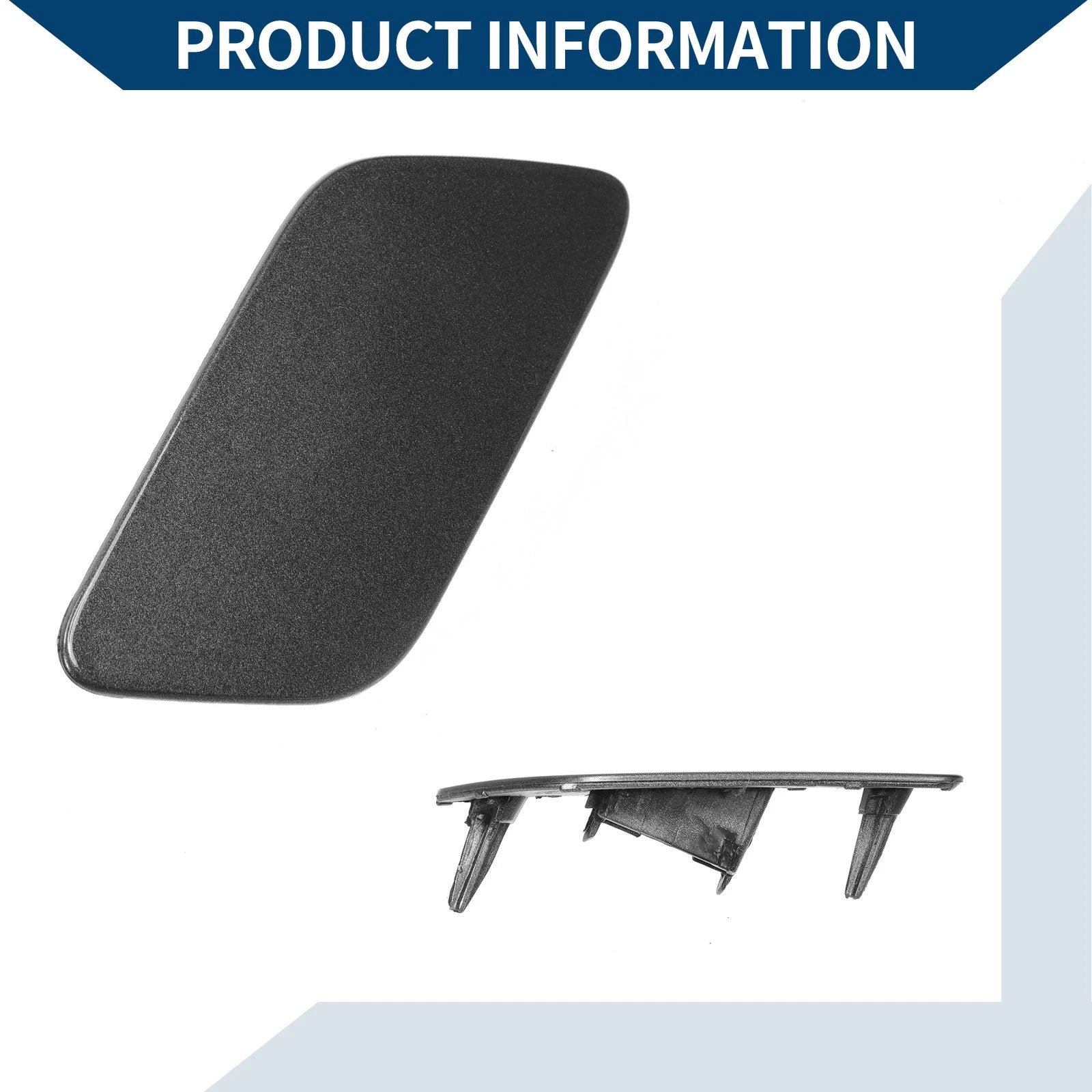 Front Right Washer Nozzle Cover Cap for Audi Q7 (2016–2021) Gray 1 Pcs