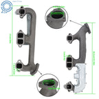 Pair of Exhaust Manifolds with Heat Shield for Chevrolet GMC C1500 K1500 (1988–1995)