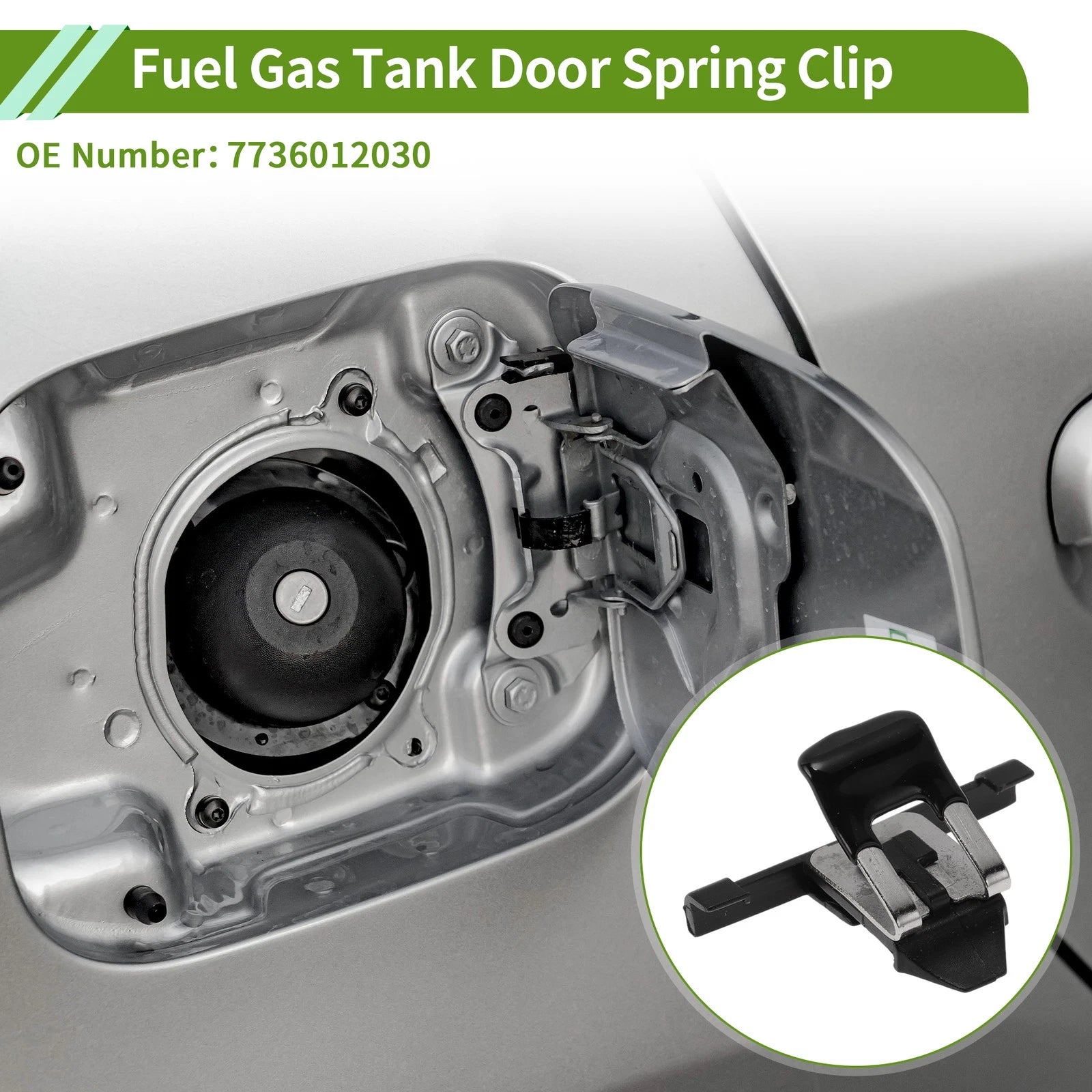 Fuel Gas Tank Door Spring Clip No.7736012030 for Toyota Celica (1990–1993)
