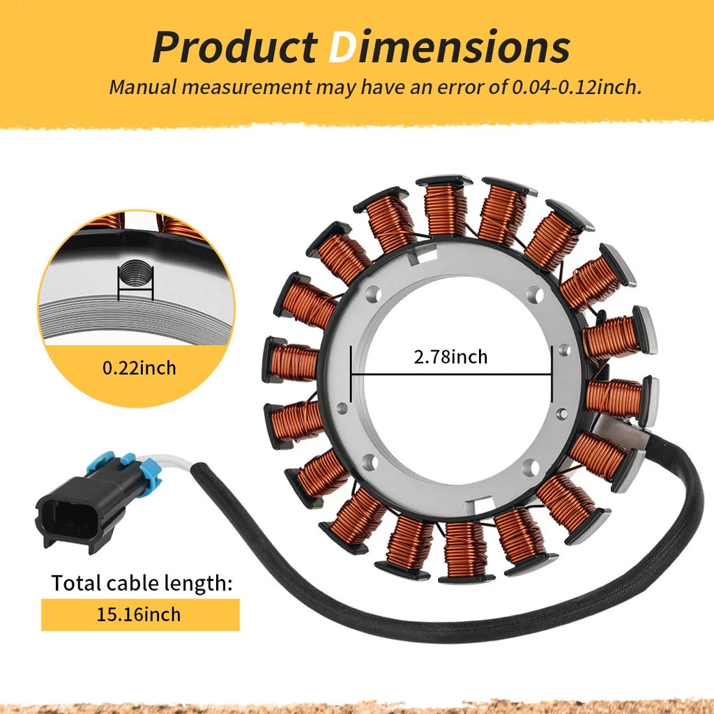 Stator Magneto Charging Coil for Kawasaki Mule 600 610 SX (2005–2016) 59031-2132