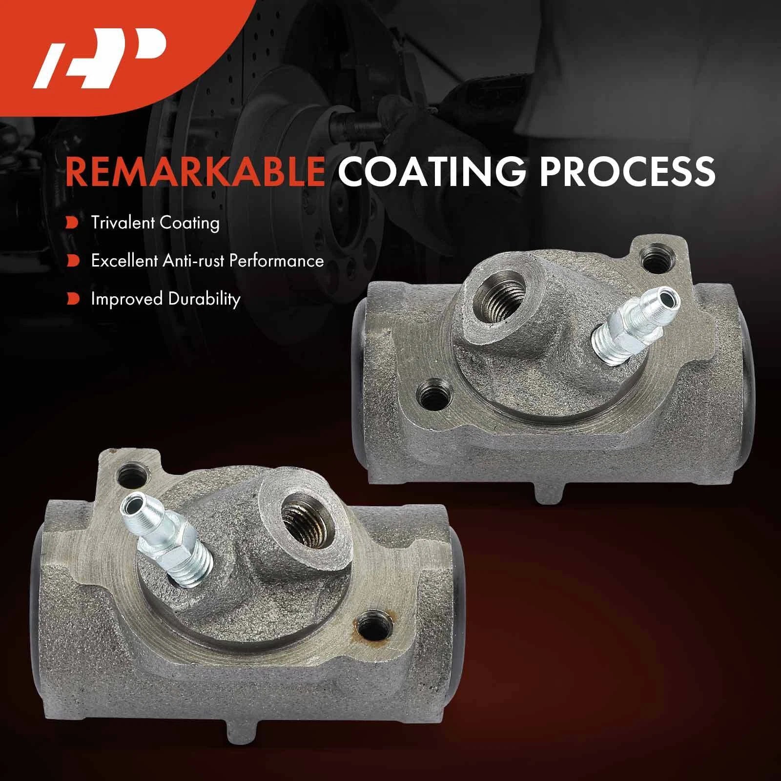 2X Front Drum Brake Wheel Cylinder for Chevy Chevelle Buick GMC (1964–1977)