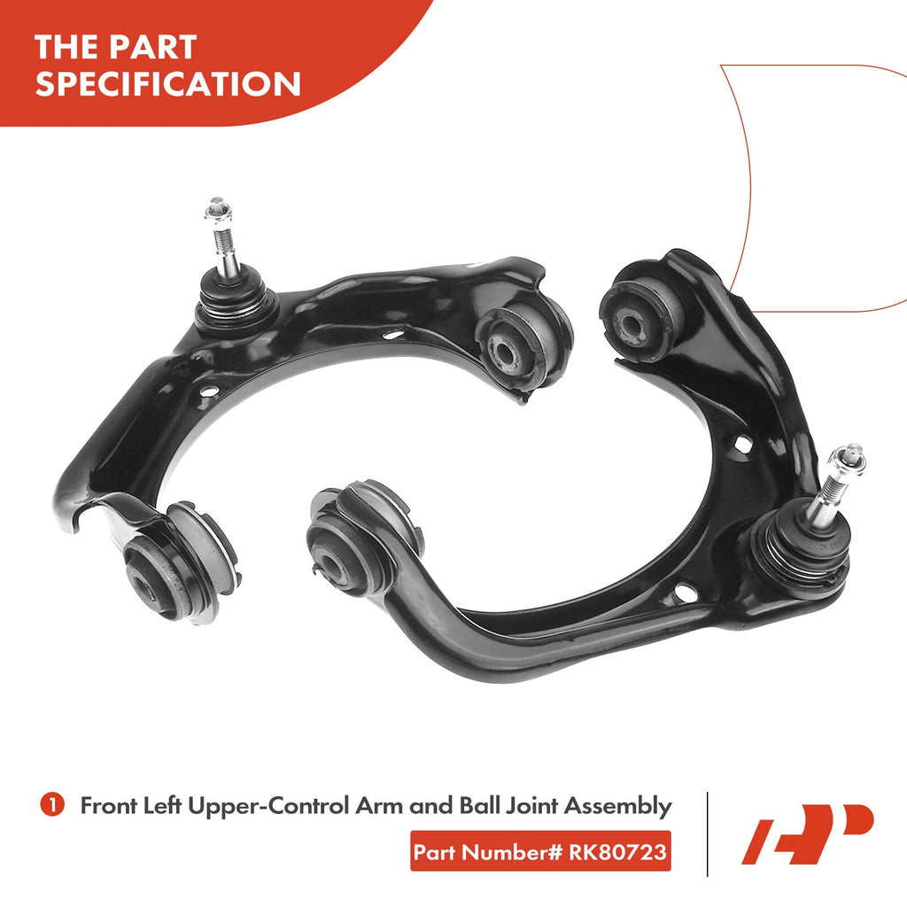 8x Front Control Arm Sway Bar Tie Rod End for Ford Explorer (2006-2010)