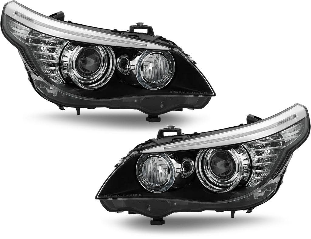 Set of 2 HID Headlights w/ AFS for BMW E60 E61 528i 535i (2008–2010)