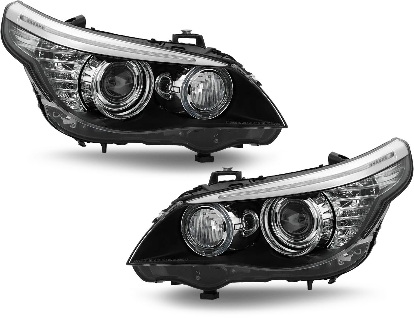 Set of 2 HID Headlights w/ AFS for BMW E60 E61 528i 535i (2008–2010)