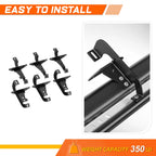 Set of 2 Side Step Bars for Silverado/Sierra 2500 3500HD (2019–2024)