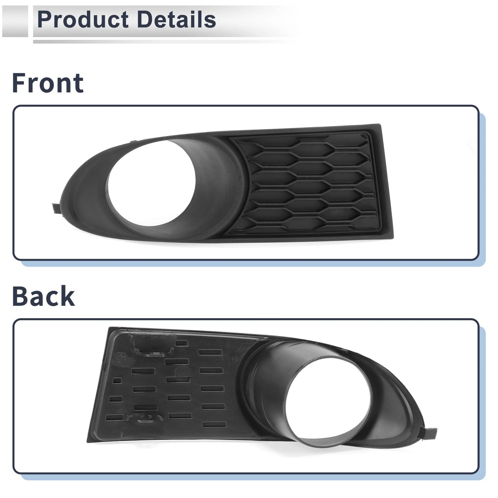 1 Pc Fog Light Grill for Dodge Journey (2011–2020) No. 68079850AB