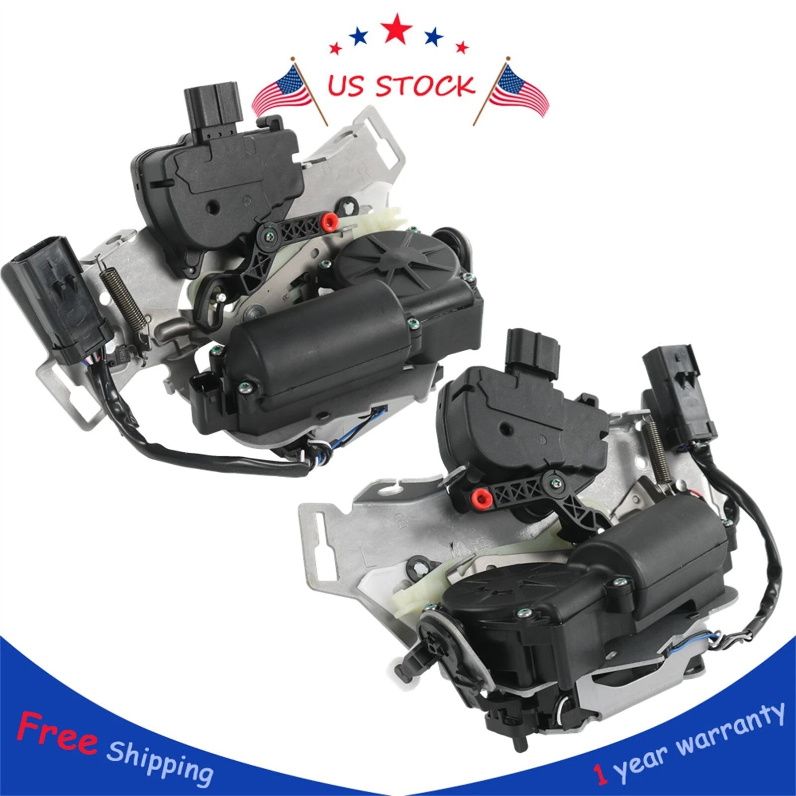 2X Rear Sliding Door Lock Actuator for Dodge Grand Caravan (2008–2020)