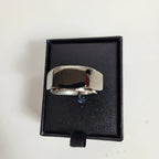 Engraved Winged Logo Hexagon Ring for Harley-Davidson (Men's)