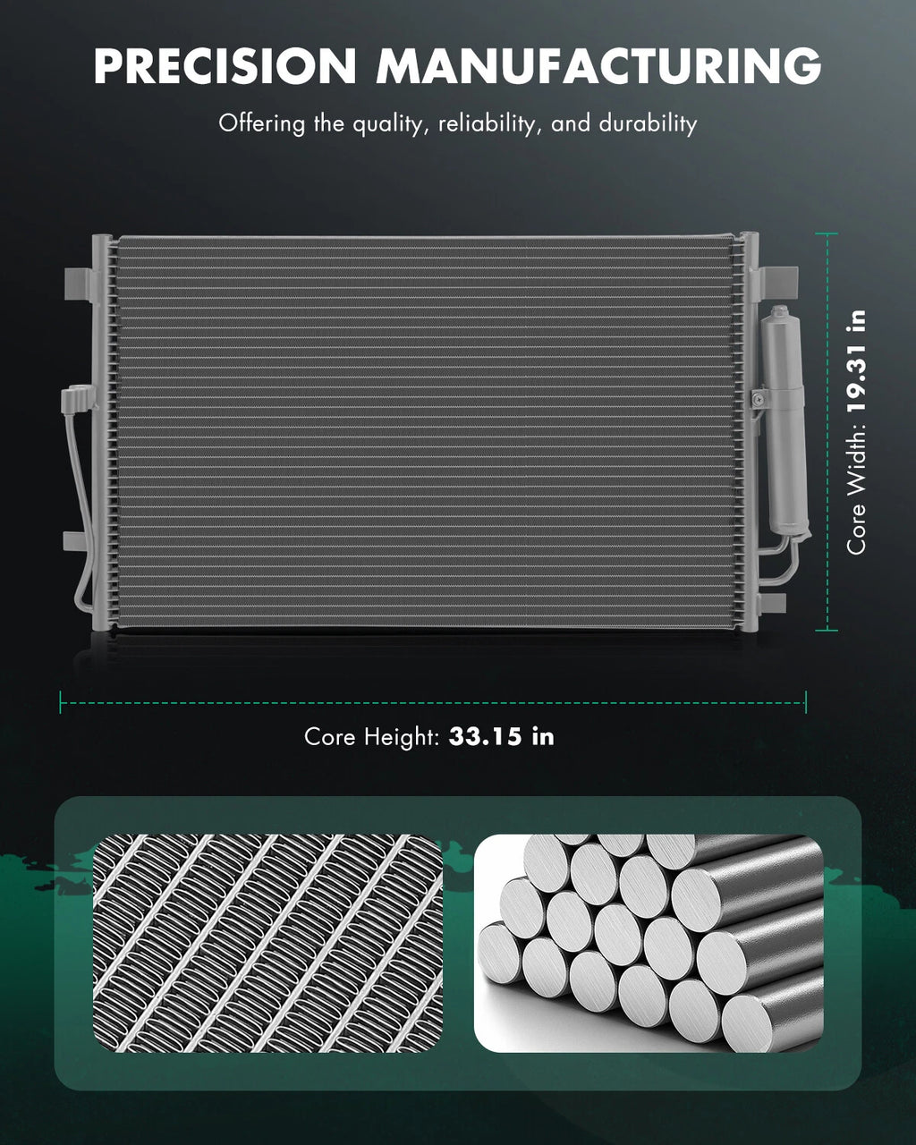 A/C Condenser for Nissan Altima (2007–2018) & Maxima (2009–2018) 4128