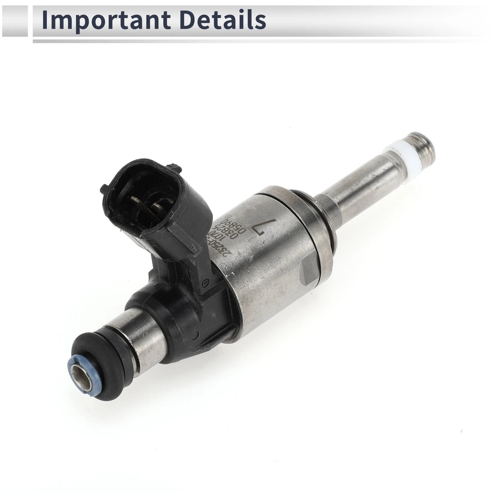 Fuel Injector for Lexus GS350 (2016–2019) 1 Pc Black Silver Tone