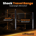 2.5-4.5" Rear Suspension Lift Shocks for Ford F-250 F-350 (1999–2016)