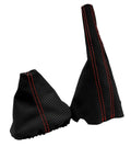 Manual & Brake Boot Cover for VW Jetta MK3 (1991–1998) Carbon Fiber Red Stitch