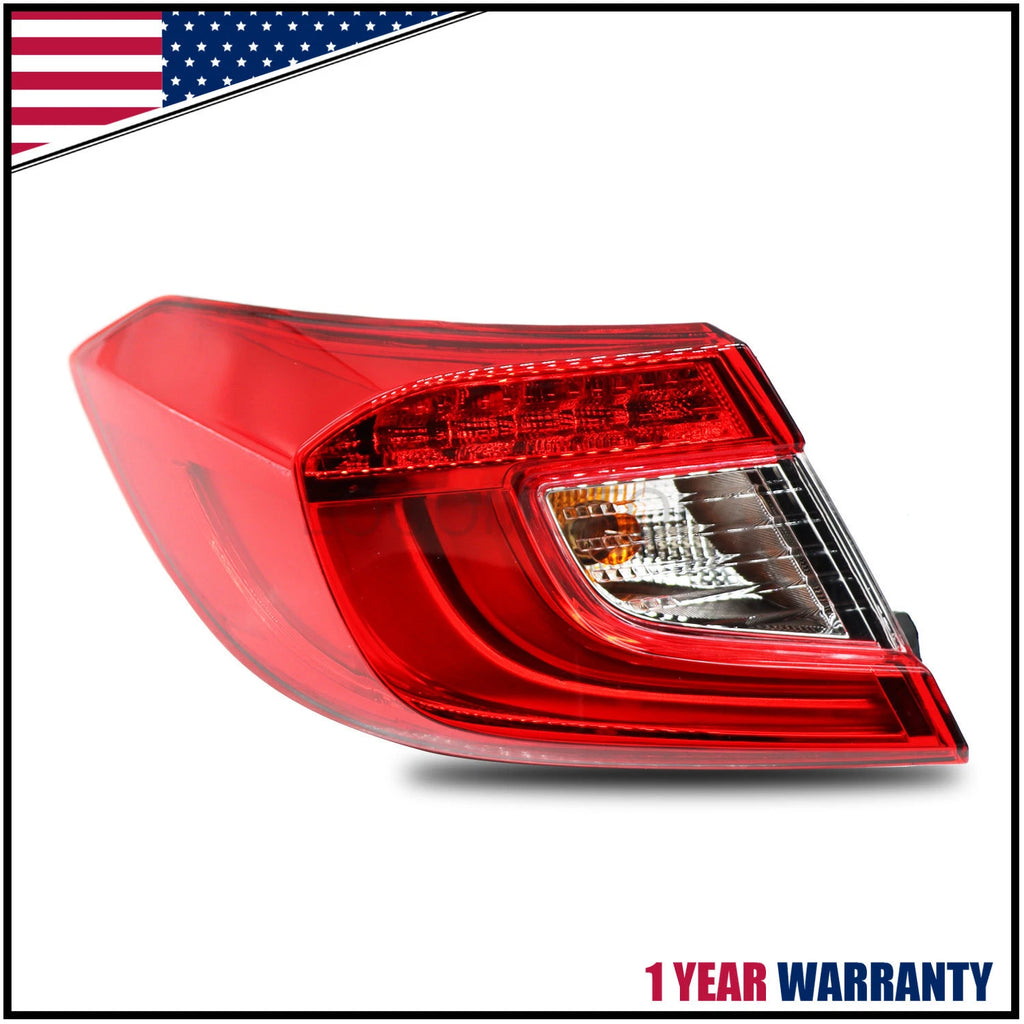 Left Tail Lights for Honda Accord Sedan (2018–2021) - Rear Brake Stop Lamp