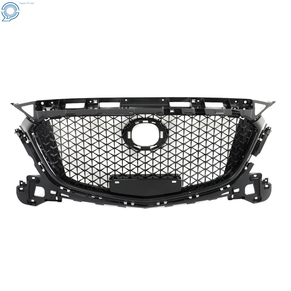 Honeycomb Grille for Mazda 3 Axela (2017–2018) Black Front Bumper