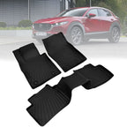 Floor Mats Set of 4 for Mazda CX-30 (2020–2024) All-Weather TPE Rubber