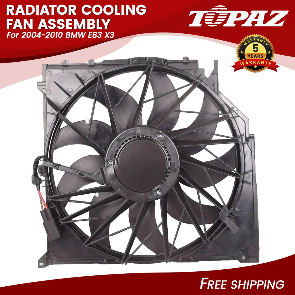 Radiator Cooling Fan Assembly for BMW X3 (2004–2011)