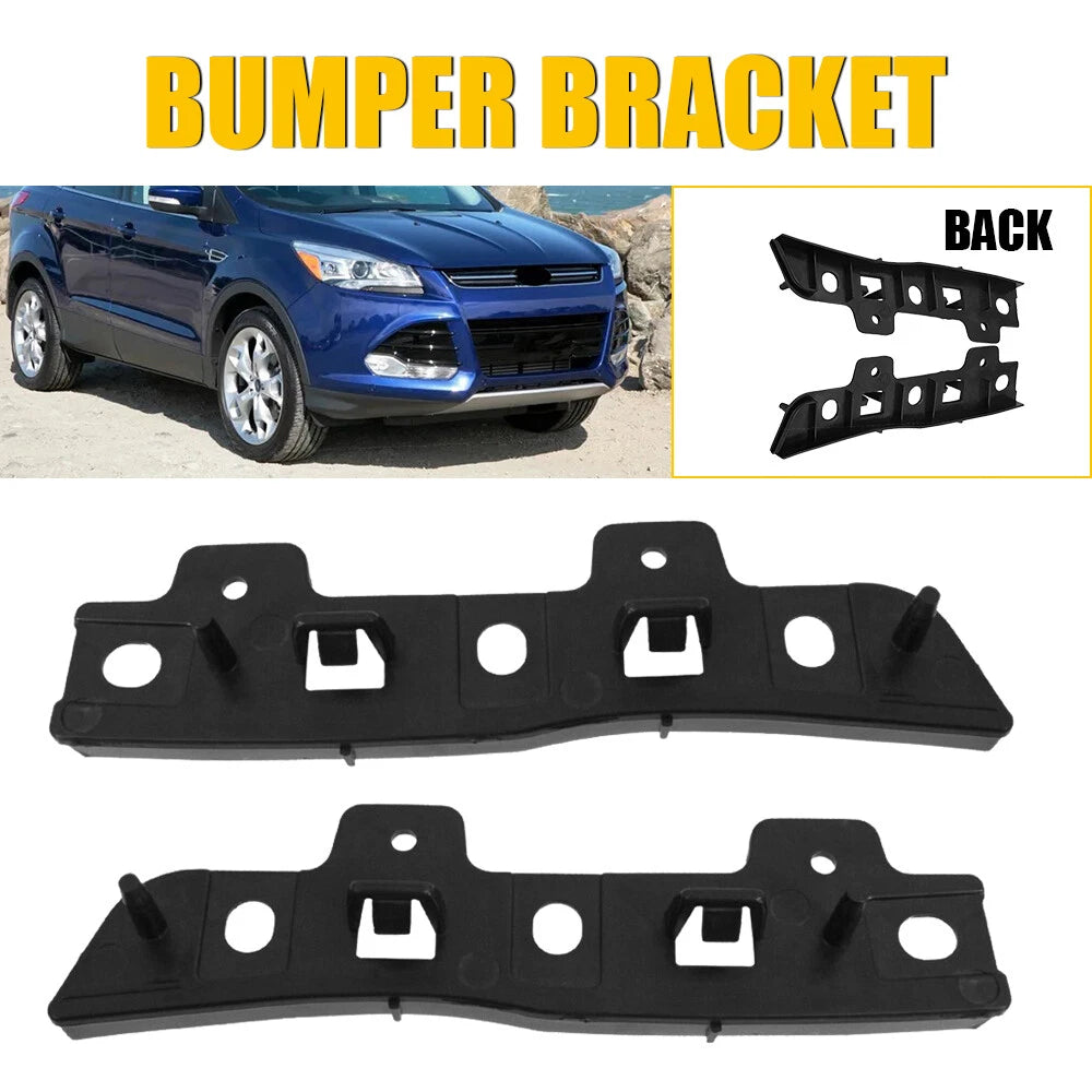 Pair Front Bumper Retainer Brackets for Ford Escape (2013–2016)