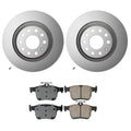 Set of 4 Hella Rear Rotors & Akebono EURO Ceramic Brake Pads for A3 Quattro (2015–2020)
