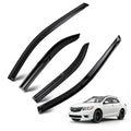 Set of 4 Visor Rain Guards for Toyota Camry (2012–2017) Black Outside Mount