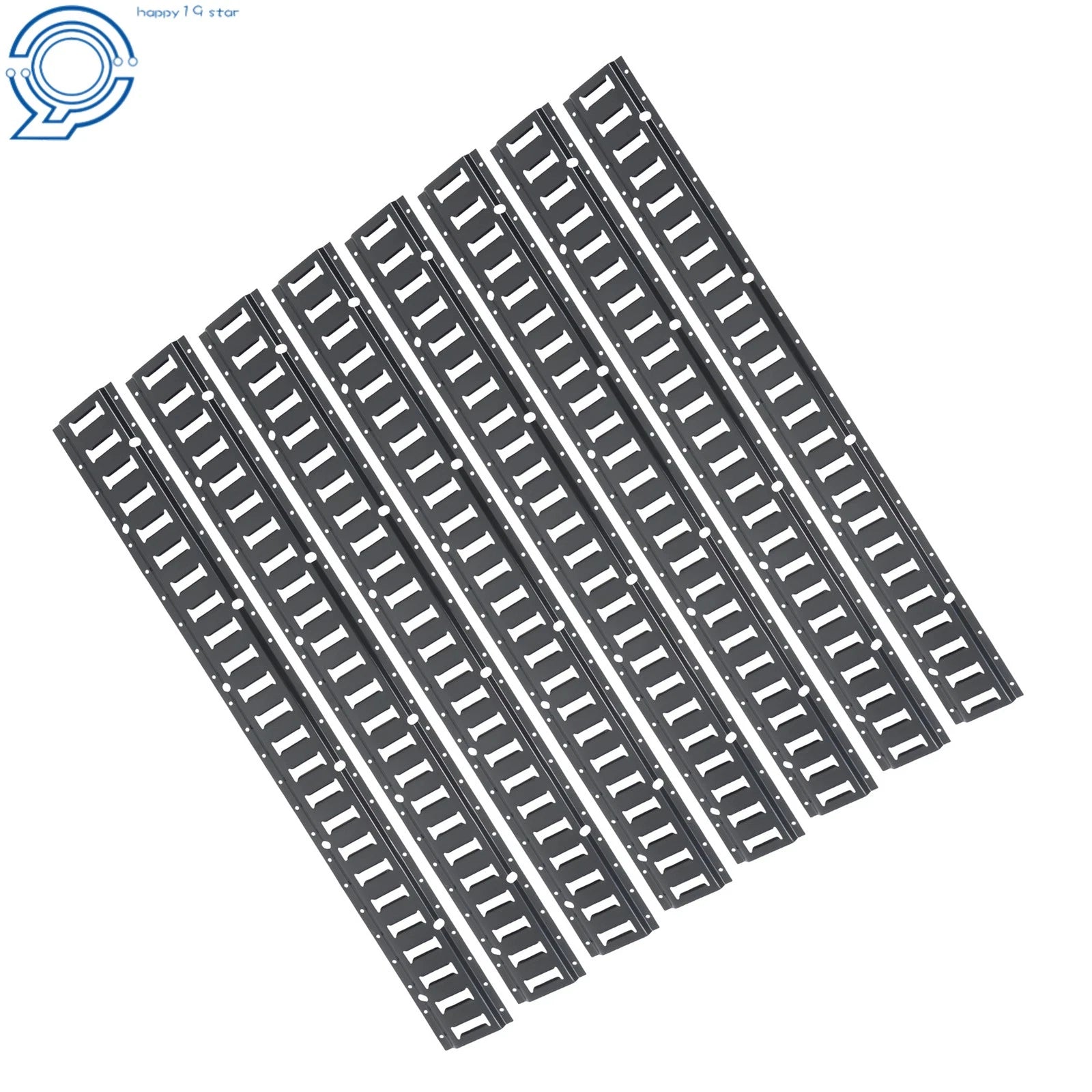 Set of 8 E Track Tie Down Rails for Garages Vans (Fits Various Models)