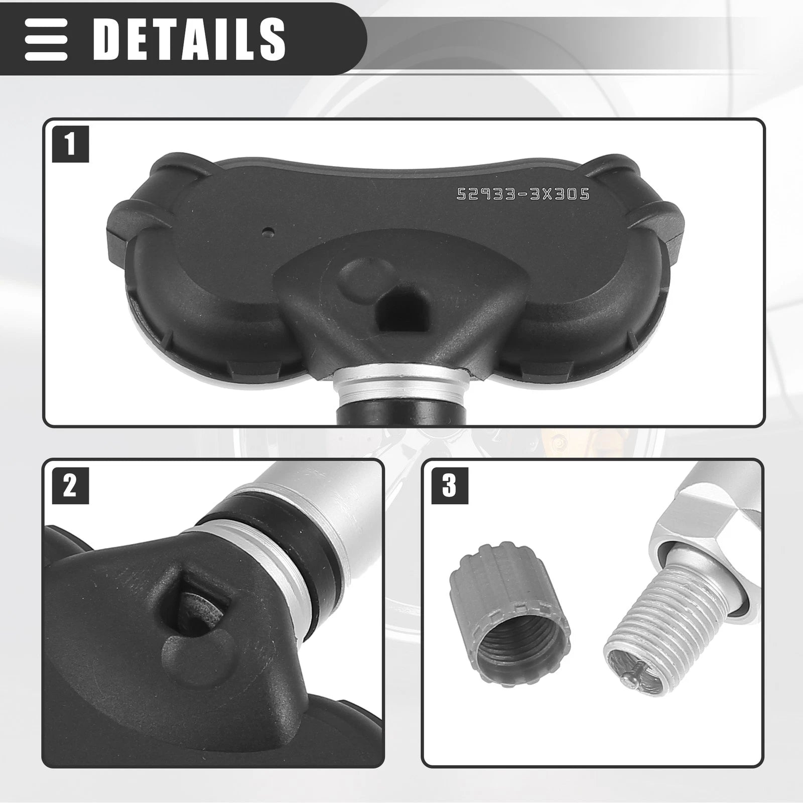 Tire Pressure Sensor 433MHZ for Hyundai Elantra (No. 52933-3X305)