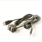 USB Extension Cable with Dust-proof Cover for Car Dash Mount