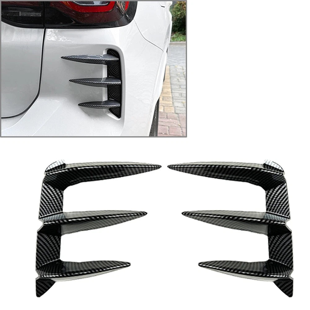 Rear Bumper Spoiler Vent Trim Cover for BMW X3 G01 LCI M-Sport (2022–2023) Carbon
