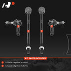 Set of 4 Front Inner Outer Tie Rod Ends for Buick Encore Trax (2013â2022)