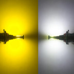2PCS Executive White/Amber Switch COB LED DRL Bulbs for Honda Accord (2007-2017)