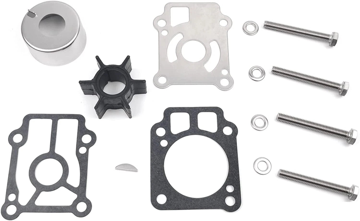 Water Pump Impeller Repair Kit for Tohatsu Outboards 25 30 HP (361-87322-0)