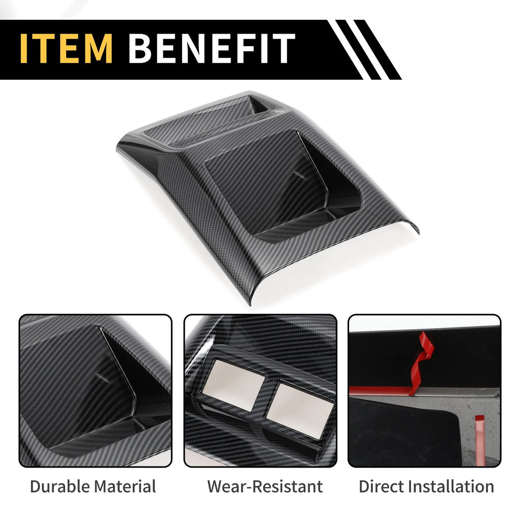 Central Armrest AC Vent Cover Trim for Chevy Colorado (2023–2024) Carbon Fiber