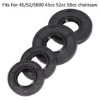 Set of 2 Big Oil Seals + 2 Small Oil Seals for 45/52/5800 Chainsaw (N/A)