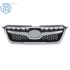 Front Bumper Upper Grille for Subaru XV Crosstrek (2013-2015) Black Mesh Chrome