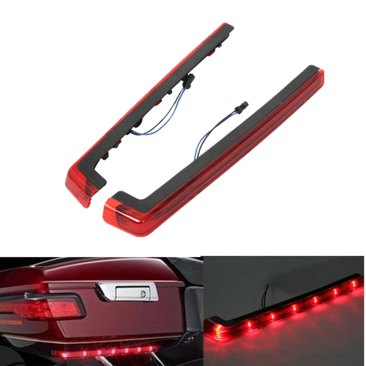Brake Turn Tail Side Lights Wiring Harness for Harley Touring (2014–2023)