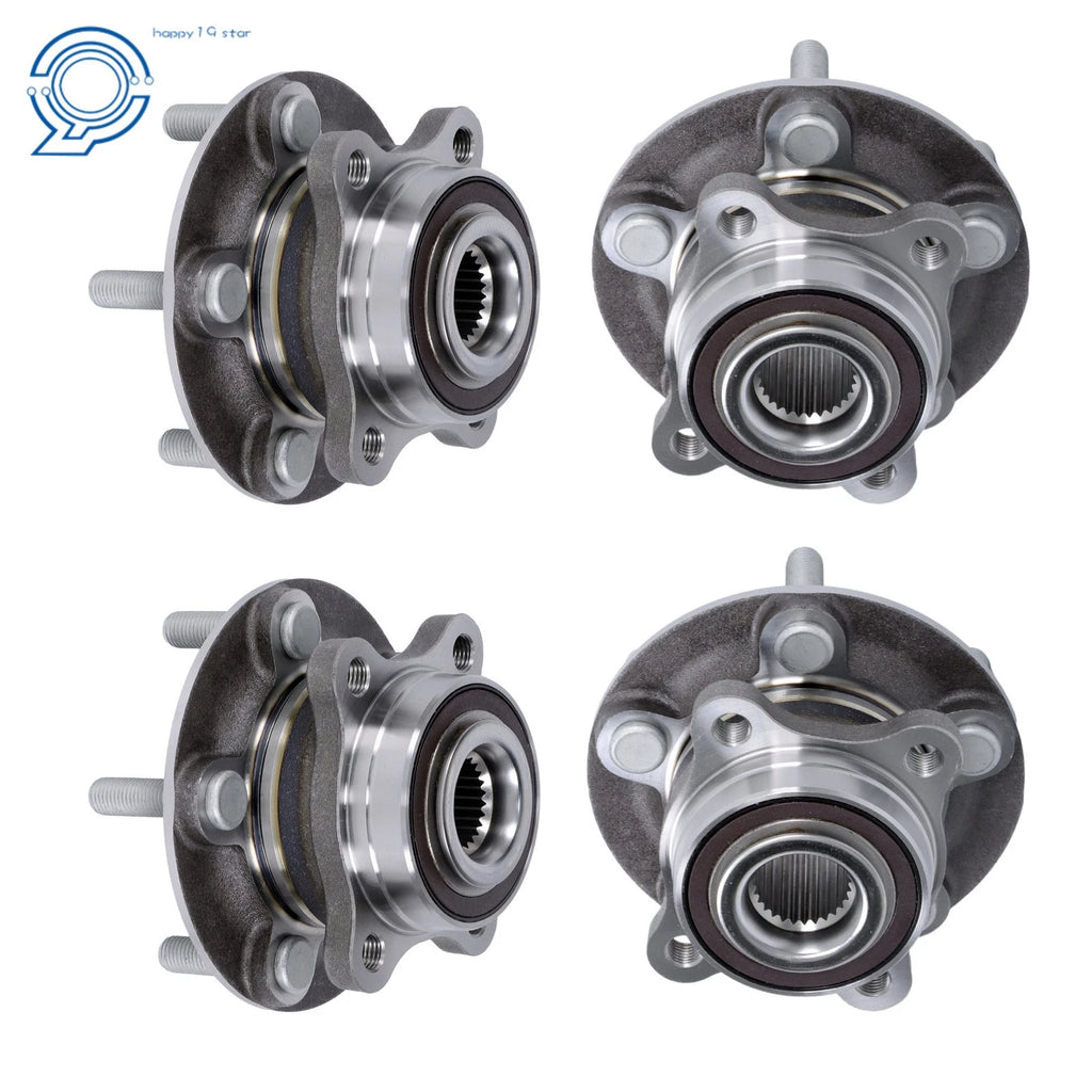Set of 4 Wheel Bearing Hubs for Ford Fusion Lincoln MKZ (2013–2016)
