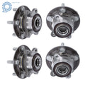 Set of 4 Wheel Bearing Hubs for Ford Fusion Lincoln MKZ (2013–2016)