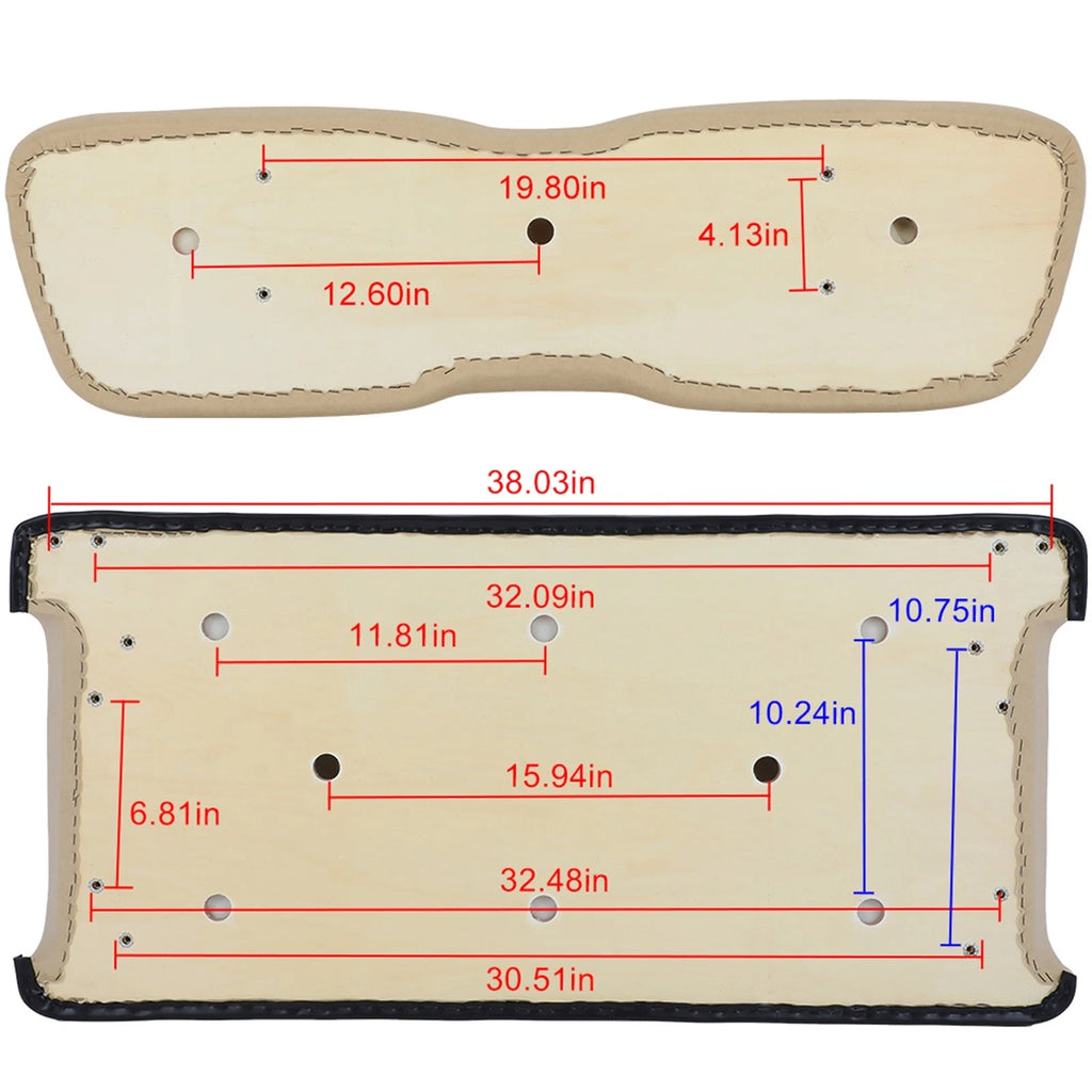 Front Cushion Set for Club Car DS Golf Cart (1993–2023)