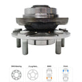 Wheel Hubs for Infiniti G35 (2003–2007) Front & Rear with Bearing RWD