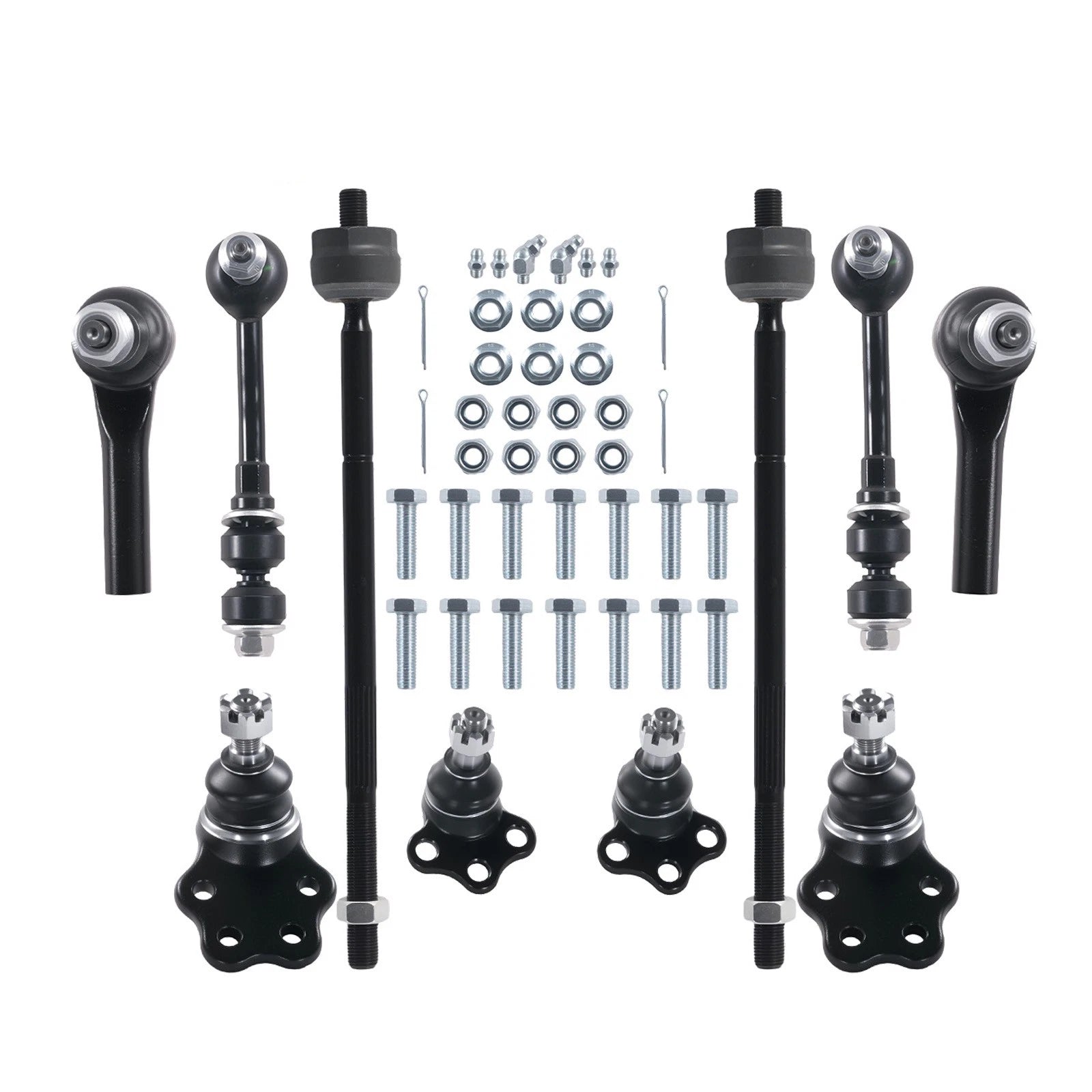 Set of 4 Front Lower Ball Joints Tie Rod Ends Sway Bars for Durango Dakota (2000–2004)