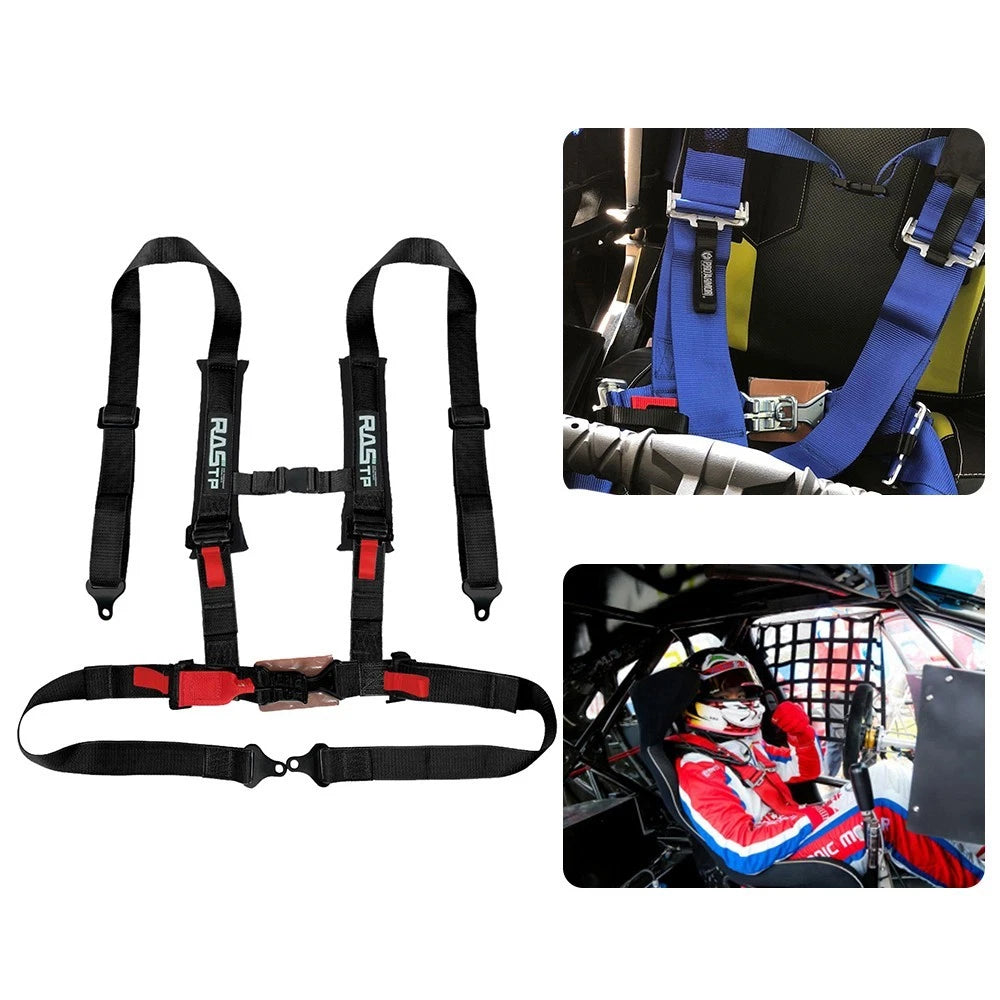 Set of 2 Racing Style 4-Point Harness Belts for UTV ATV