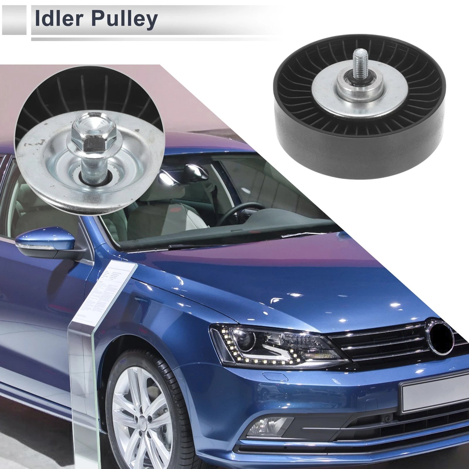 Drive Belt Idler Pulley for Volkswagen Touareg (2002–2006) No. 077903341G