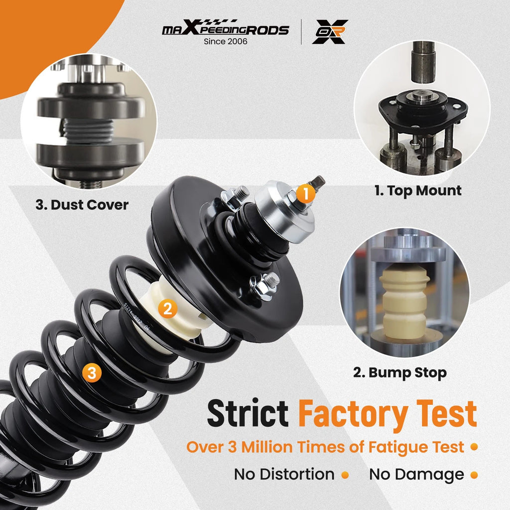 Rear Struts w/Coil Springs Sway Bars for Honda Accord (2013–2017)