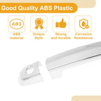 Car Door Handle Cover Trim for Suzuki Swift (2005–2017) Silver Tone