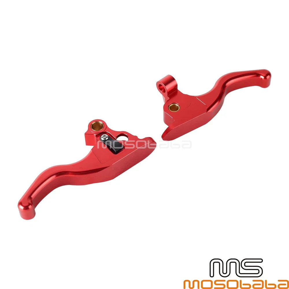 Finger Clutch & Brake Levers Red for Harley Touring Road Glide FLTRU FLHR (2009-2023)