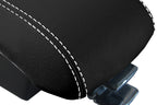 Leather Console Lid Armrest Cover for Lincoln MKX (2007–2010) White Stitch