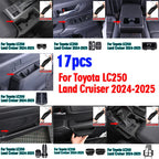 17pcs Silicone Door Pocket Storage Box for Toyota Land Cruiser LC250 (2024–2024)