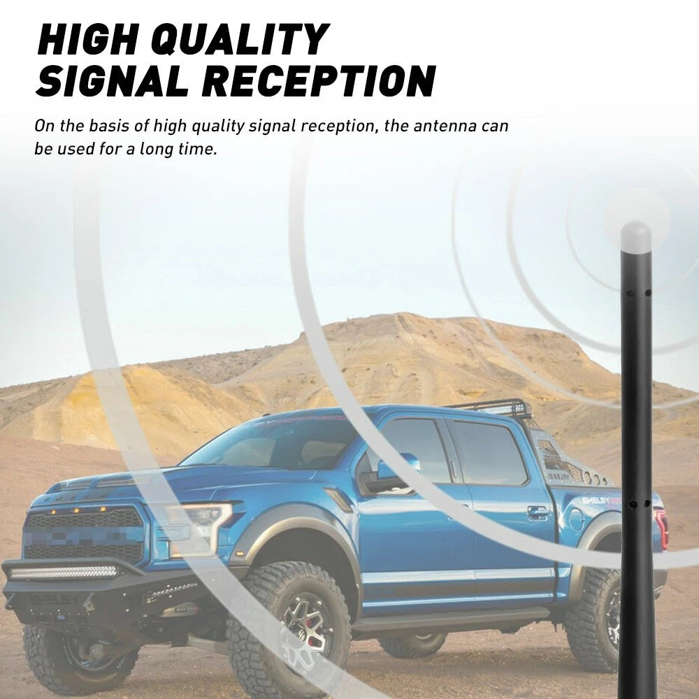 7" Short Rubber Antenna Mast for Jeep Dodge Chrysler (inc)