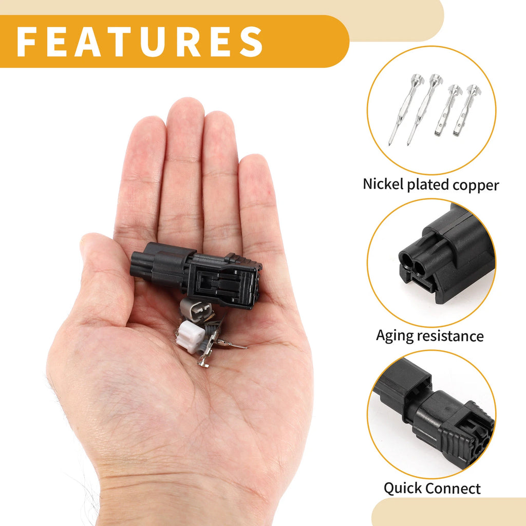 2 Pin Intake Air Pressure Sensor Connector for Honda 