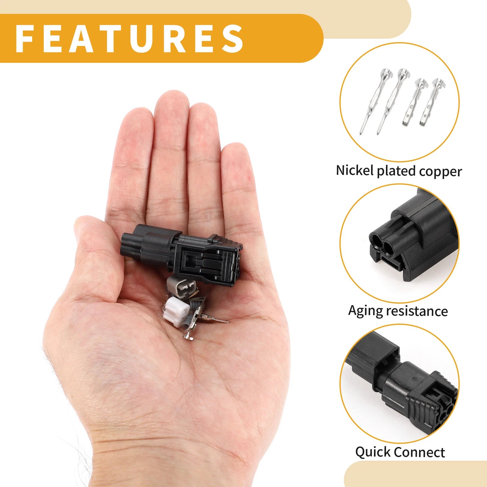 2 Pin Intake Air Pressure Sensor Connector for Honda 