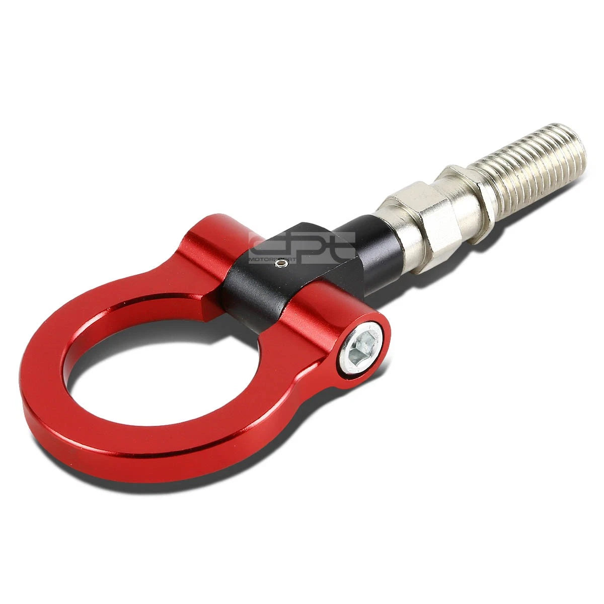 Aluminum Red Racing Towing Hook Kit for JDM Japanese Cars (1.88" Opening)